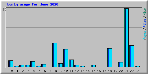 Hourly usage for June 2026
