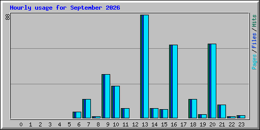 Hourly usage for September 2026